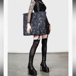 Killstar Dark and Doomed Beach Bag